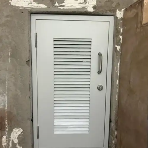 Steel Metal Door With Louver